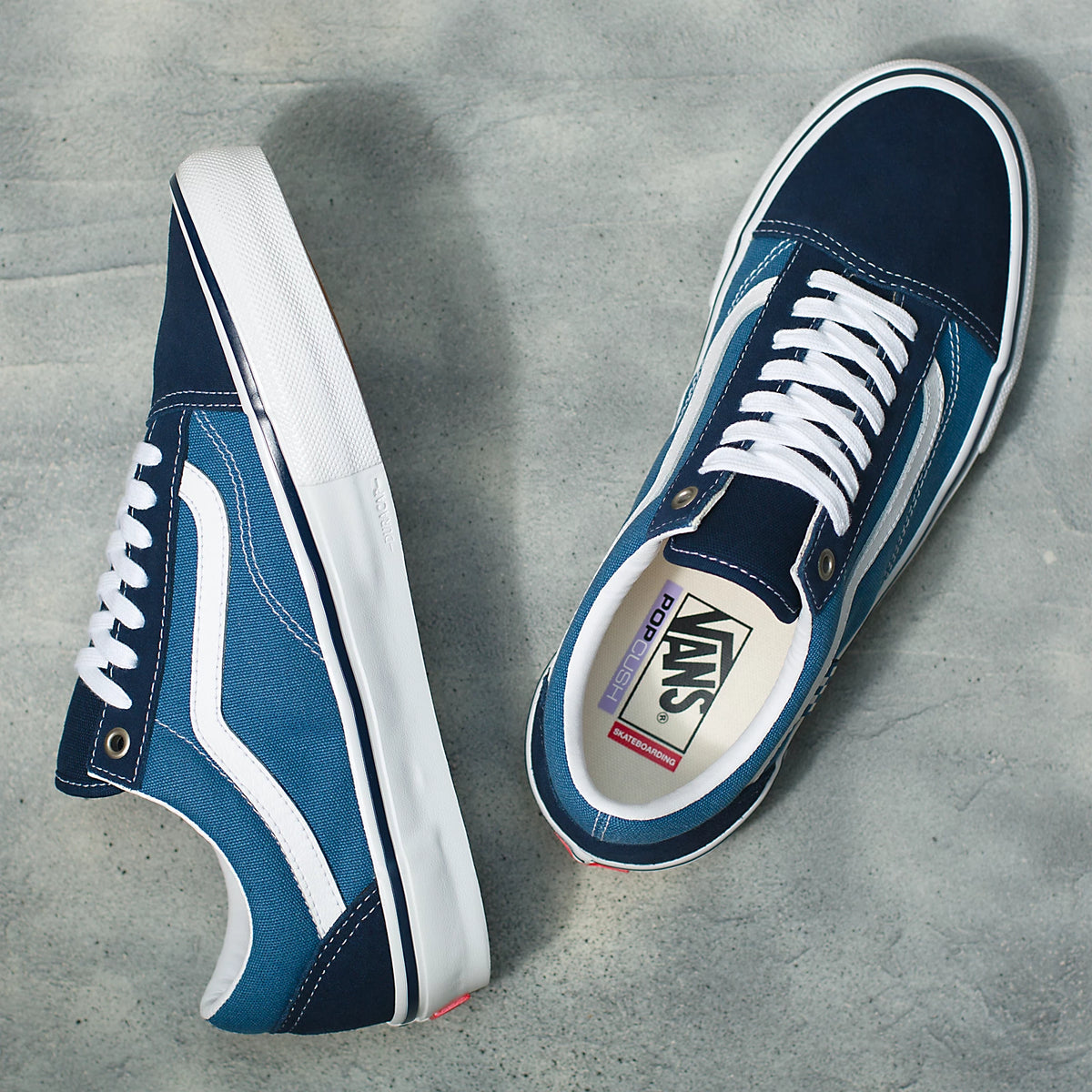 VANS SKATE OLD SKOOL NAVY WHITE Urban Feet and Skate