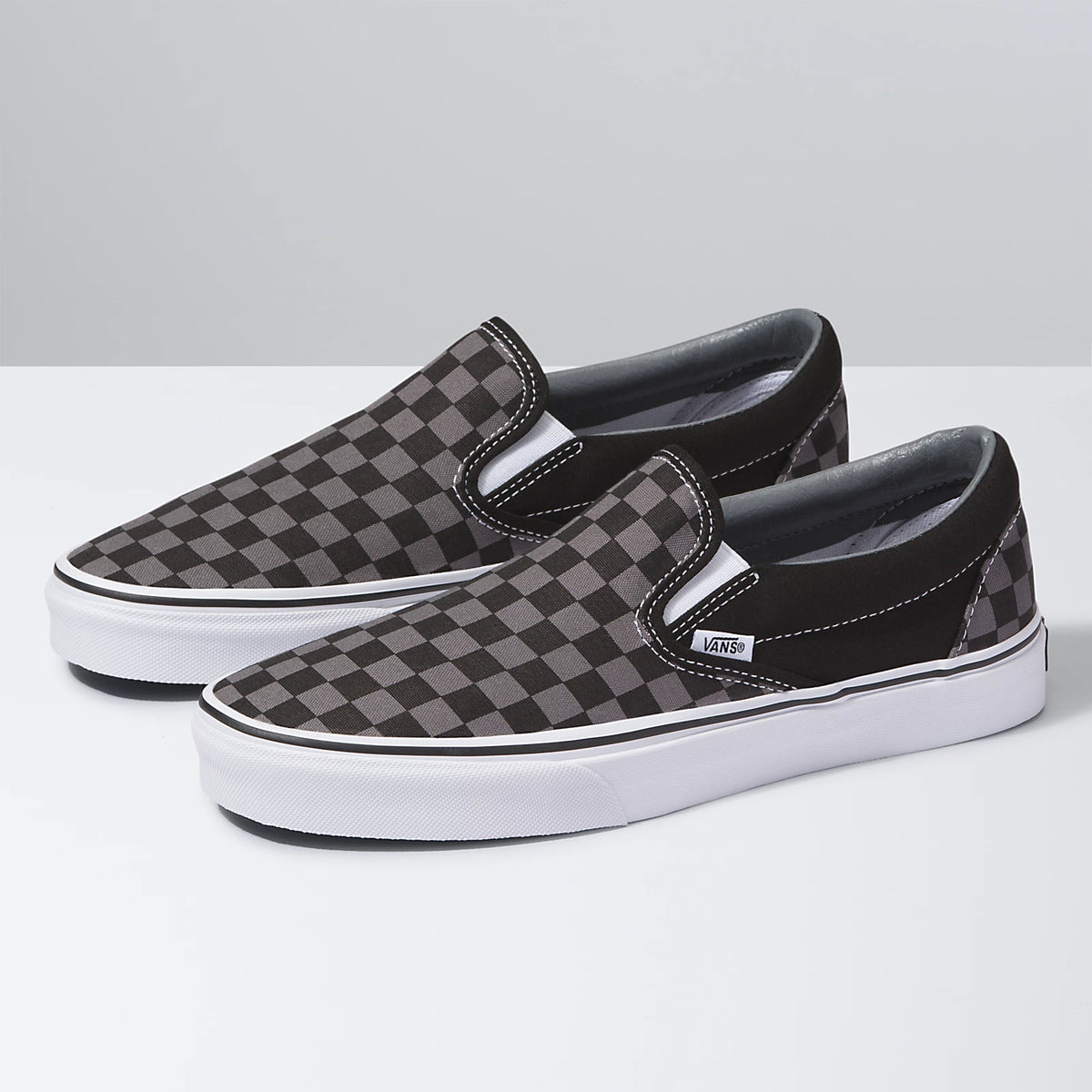 VANS SLIP ON CHECKERBOARD BLACK PEWTER Urban Feet and Skate
