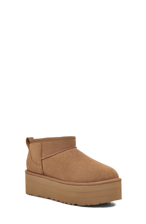 UGG WOMEN'S CLASSIC ULTRA MINI PLATFORM CHESTNUT