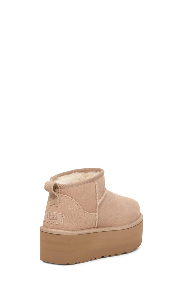 UGG WOMEN'S CLASSIC ULTRA MINI PLATFORM SAND