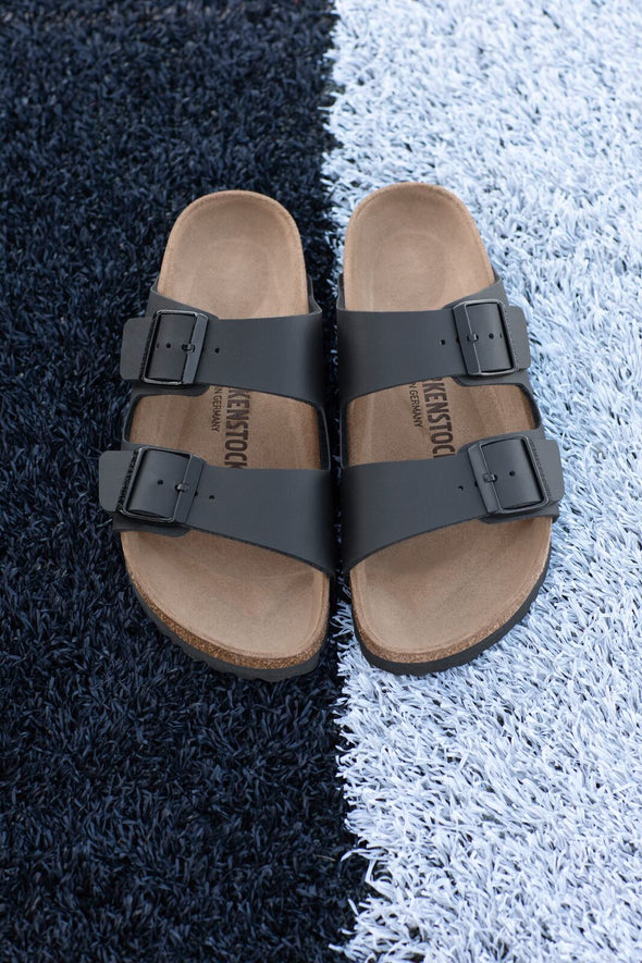 BIRKENSTOCK ARIZONA BIRKOFLOR BLACK-REGULAR FIT