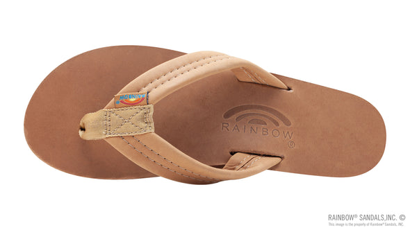 RAINBOW WOMEN'S LUXURY LEATHER SINGLE LAYER THICKSTRAP BUCKSKIN