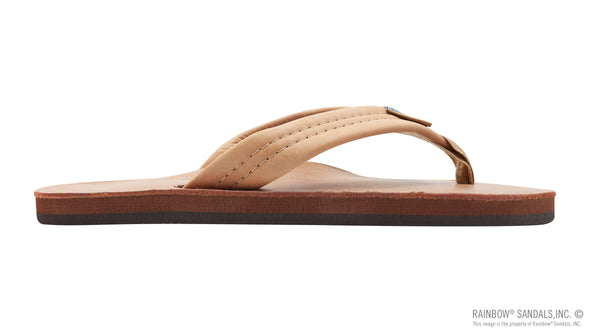 RAINBOW WOMEN'S LUXURY LEATHER SINGLE LAYER THICKSTRAP BUCKSKIN