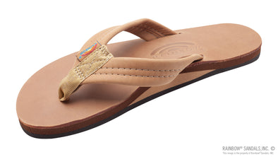 RAINBOW WOMEN'S LUXURY LEATHER SINGLE LAYER THICKSTRAP BUCKSKIN