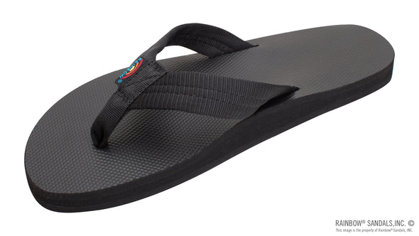 RAINBOW MEN'S CLASSIC RUBBER SINGLE LAYER BLACK