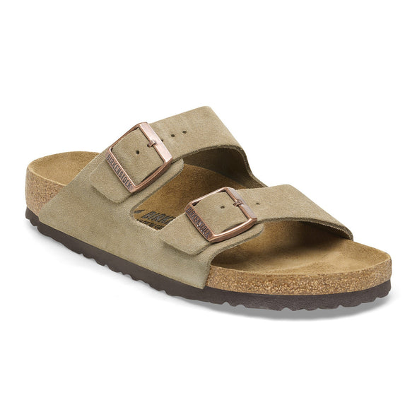 BIRKENSTOCK ARIZONA SUEDE LEATHER TAUPE-NARROW FIT