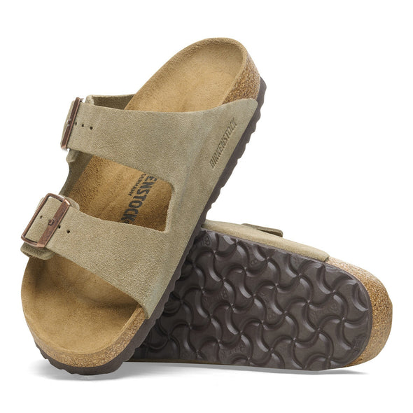 BIRKENSTOCK ARIZONA SUEDE LEATHER TAUPE-NARROW FIT