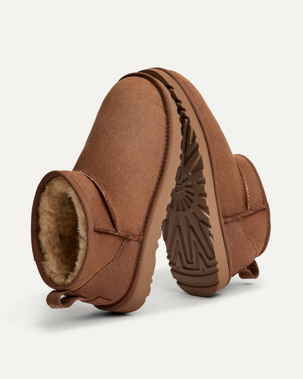 UGG WOMEN'S CLASSIC ULTRA MINI CHESTNUT