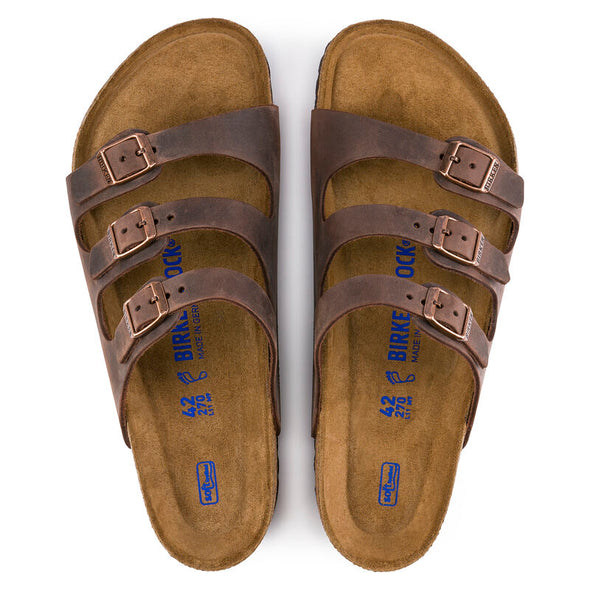 BIRKENSTOCK FLORIDA SOFT FOOTBED OILED LEATHER HABANA-REGULAR FIT
