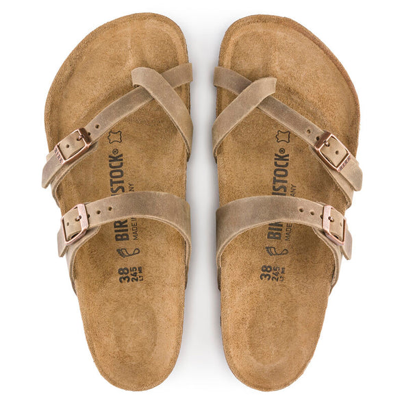 BIRKENSTOCK MAYARI OILED LEATHER TOBACCO BROWN-REGULAR FIT