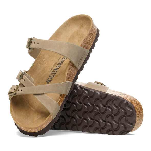 BIRKENSTOCK FRANCA OILED LEATHER TOBACCO BROWN-NARROW FIT