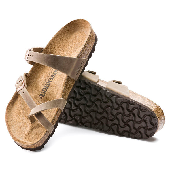 BIRKENSTOCK MAYARI OILED LEATHER TOBACCO BROWN-REGULAR FIT