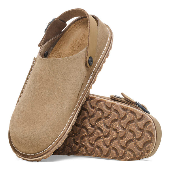 BIRKENSTOCK LUTRY PREMIUM SUEDE GRAY TAUPE-REGULAR FIT