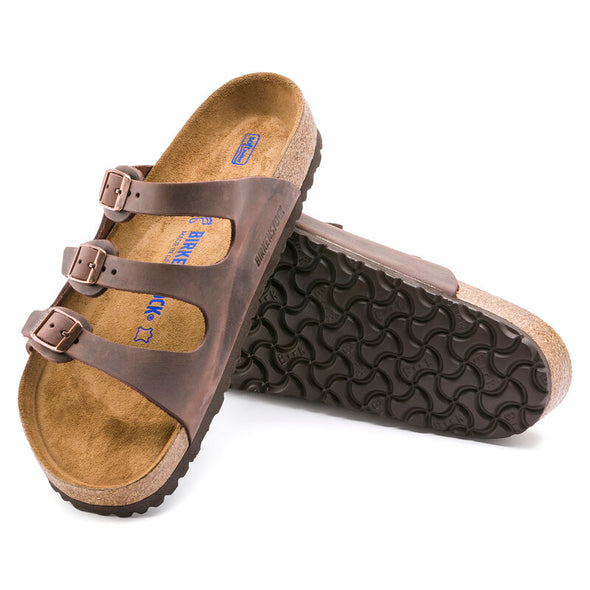 BIRKENSTOCK FLORIDA SOFT FOOTBED OILED LEATHER HABANA-REGULAR FIT