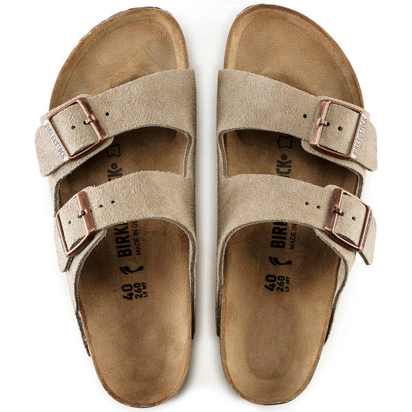 BIRKENSTOCK ARIZONA SUEDE LEATHER TAUPE-REGULAR FIT