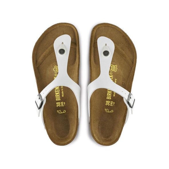 BIRKENSTOCK GIZEH BIRKOFLOR WHITE-REGULAR FIT