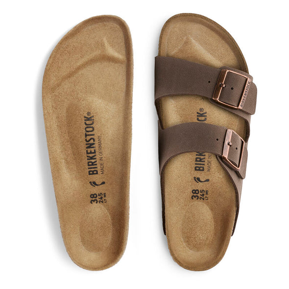 BIRKENSTOCK ARIZONA BIRKIBUC MOCHA-REGULAR FIT