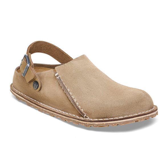 BIRKENSTOCK LUTRY PREMIUM SUEDE GRAY TAUPE-REGULAR FIT