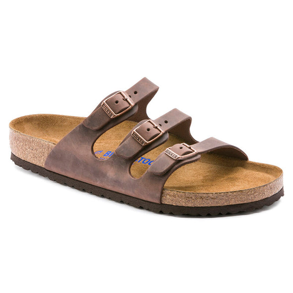 BIRKENSTOCK FLORIDA SOFT FOOTBED OILED LEATHER HABANA-REGULAR FIT