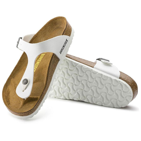 BIRKENSTOCK GIZEH BIRKOFLOR WHITE-REGULAR FIT