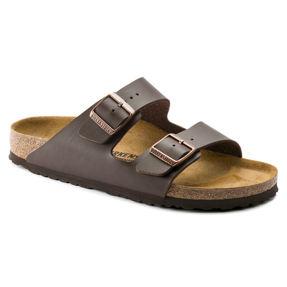BIRKENSTOCK ARIZONA BIRKOFLOR DARK BROWN-NARROW FIT
