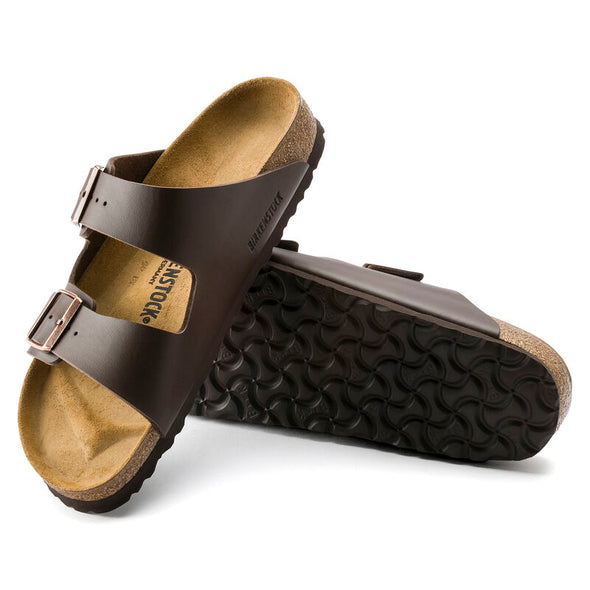 BIRKENSTOCK ARIZONA BIRKOFLOR DARK BROWN-NARROW FIT